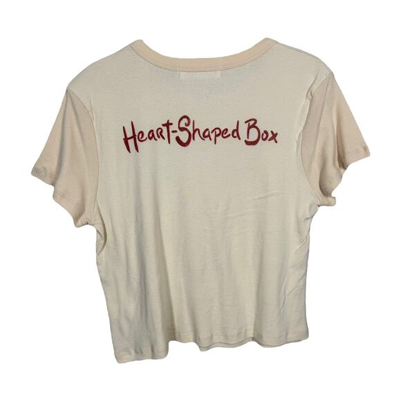 Daydreamer for Free People Nirvana Heart Shaped Box Shrunken Tee Large New - Picture 4 of 8
